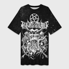 Платье-футболка 3D с принтом Thy Art Is Murder в Кировске,  |  | death metal | deathcore | thy art is murder | группы | дэткор | метал | музыка | рок