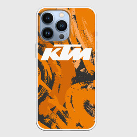 Чехол для iPhone 13 Pro с принтом KTM | КТМ (Z) в Кировске,  |  | Тематика изображения на принте: enduro | grange | ktm | moto | moto sport | motocycle | sportmotorcycle | гранж | ктм | мото | мото спорт | мотоспорт | спорт мото