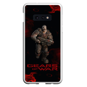 Чехол для Samsung S10E с принтом NPC | GEARS OF WAR (Z) в Кировске, Силикон | Область печати: задняя сторона чехла, без боковых панелей | Тематика изображения на принте: gears | gears 5 | gears of war | gears of war 5 | logo | npc | имульсия | лого | логотип | механизмы войны | шестерёнка | шестерёнки | шестерня