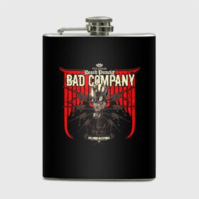 Фляга с принтом BAD COMPANY - Five Finger Death Punch в Кировске, металлический корпус | емкость 0,22 л, размер 125 х 94 мм. Виниловая наклейка запечатывается полностью | 5fdp | 5фдп | ffdp | five finger death punch | ivan lewis greening | ivan moody | айвен льюис грининг | метал группа | рок группа | файв фингер дед панч | ффдп