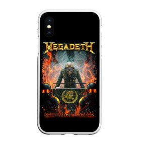 Чехол для iPhone XS Max матовый с принтом Megadeth в Кировске, Силикон | Область печати: задняя сторона чехла, без боковых панелей | megadeth | metal | trash metal | группы | метал | музыка | рок | треш метал