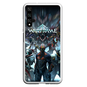 Чехол для Honor 20 с принтом WARFRAME | ВАРФРЕЙМ (Z) в Кировске, Силикон | Область печати: задняя сторона чехла, без боковых панелей | Тематика изображения на принте: 2019 | fortuna | red stalker | stalker | warframe | варфрейм | лотос | сталкер | тэнно