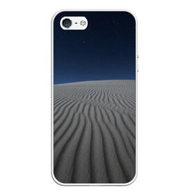Чехол для iPhone 5/5S матовый с принтом Пустыня дюна песок ночь в Кировске, Силикон | Область печати: задняя сторона чехла, без боковых панелей | desert | dune | night | дюна | звезды | ночь | песок | пустыня