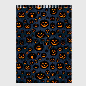 Скетчбук с принтом HALLOWEEN в Кировске, 100% бумага
 | 48 листов, плотность листов — 100 г/м2, плотность картонной обложки — 250 г/м2. Листы скреплены сверху удобной пружинной спиралью | halloween | holiday | pumpkin | samayn | vampire | zombie | вампир | ведьма | вечеринка | день всех святых | зомби | карнавал | маскарад | мертвец | оборотень | привидение | самайн | светильник джека | страшный джек | труп