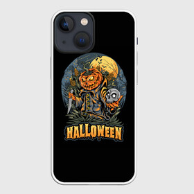 Чехол для iPhone 13 mini с принтом HALLOWEEN в Кировске,  |  | halloween | holiday | pumpkin | samayn | vampire | zombie | вампир | ведьма | вечеринка | день всех святых | зомби | карнавал | маскарад | мертвец | оборотень | привидение | самайн | светильник джека | страшный джек | труп