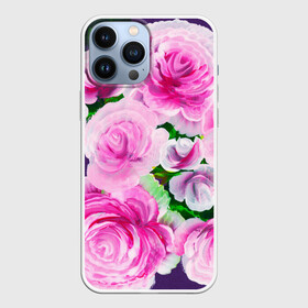 Чехол для iPhone 13 Pro Max с принтом Цветы 