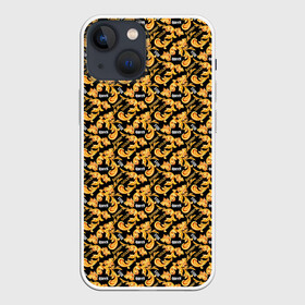 Чехол для iPhone 13 mini с принтом Gold of Baroque. Queen. в Кировске,  |  | baroque | floral | gold | queen | style | барокко | золото | королева | стиль | цветы