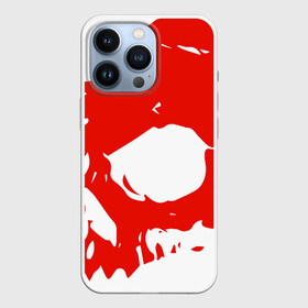 Чехол для iPhone 13 Pro с принтом Веселый роджер в Кировске,  |  | ирокез | красный | скелет | страшный | челюсть | череп