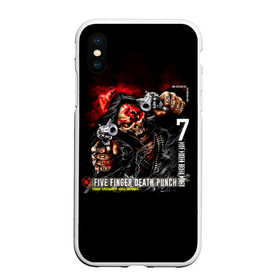 Чехол для iPhone XS Max матовый с принтом Five Finger Death Punch | 5FDP в Кировске, Силикон | Область печати: задняя сторона чехла, без боковых панелей | 5fdp | 5фдп | ffdp | five finger death punch | ivan lewis greening | ivan moody | айвен льюис грининг | метал группа | рок группа | файв фингер дед панч | ффдп