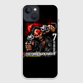 Чехол для iPhone 13 с принтом Five Finger Death Punch | 5FDP в Кировске,  |  | 5fdp | 5фдп | ffdp | five finger death punch | ivan lewis greening | ivan moody | айвен льюис грининг | метал группа | рок группа | файв фингер дед панч | ффдп