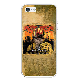 Чехол для iPhone 5/5S матовый с принтом War Is the Answer - Five Finger Death Punch в Кировске, Силикон | Область печати: задняя сторона чехла, без боковых панелей | Тематика изображения на принте: 5fdp | 5фдп | ffdp | five finger death punch | ivan lewis greening | ivan moody | айвен льюис грининг | метал группа | рок группа | файв фингер дед панч | ффдп