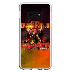 Чехол для Samsung S10E с принтом The Wrong Side of Heaven and the Righteous Side of Hell - 5FDP в Кировске, Силикон | Область печати: задняя сторона чехла, без боковых панелей | 5fdp | 5фдп | ffdp | five finger death punch | ivan lewis greening | ivan moody | айвен льюис грининг | метал группа | рок группа | файв фингер дед панч | ффдп