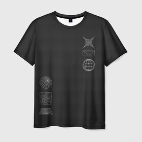 Мужская футболка 3D с принтом Carbon StreetWear в Кировске, 100% полиэфир | прямой крой, круглый вырез горловины, длина до линии бедер | Тематика изображения на принте: carbon | casual | streetstyle | streetwear | абстракция | карбон | уличный стиль | фигуры