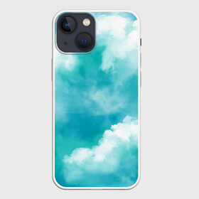 Чехол для iPhone 13 mini с принтом Голубое Небо | Blue Sky (Z) в Кировске,  |  | blue | blue sky | clouds | firmament | heaven | голубая | голубое небо | небеса | облака | облако