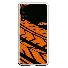 Чехол для Honor 20 с принтом ORANGE KTM | КТМ (Z) в Кировске, Силикон | Область печати: задняя сторона чехла, без боковых панелей | enduro | ktm | moto | moto sport | motocycle | sportmotorcycle | ктм | мото | мото спорт | мотоспорт | спорт мото