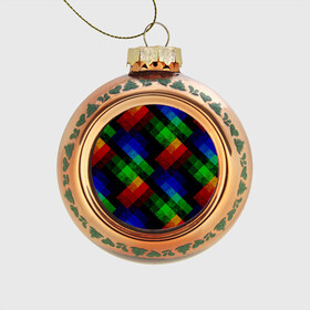 Стеклянный ёлочный шар с принтом Разноцветный мраморный узор  в Кировске, Стекло | Диаметр: 80 мм | абстрактный | зеленый | красный | мраморный | пэчворк | радужный | разноцветный | синий | черный