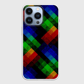 Чехол для iPhone 13 Pro с принтом Разноцветный мраморный узор в Кировске,  |  | абстрактный | зеленый | красный | мраморный | пэчворк | радужный | разноцветный | синий | черный