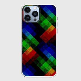 Чехол для iPhone 13 Pro Max с принтом Разноцветный мраморный узор в Кировске,  |  | абстрактный | зеленый | красный | мраморный | пэчворк | радужный | разноцветный | синий | черный
