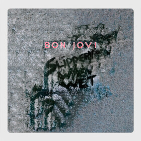 Магнитный плакат 3Х3 с принтом Slippery When Wet - Bon Jovi в Кировске, Полимерный материал с магнитным слоем | 9 деталей размером 9*9 см | Тематика изображения на принте: bon jovi | john | альбом | арена | бон | бон джови | глэм | группа | джови | джон | метал | музыка | надпись | песни | поп | попрок | рок | рокер | смайл | солист | софт | стена | хард | хеви | хевиметал