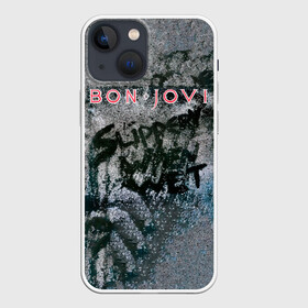 Чехол для iPhone 13 mini с принтом Slippery When Wet   Bon Jovi в Кировске,  |  | bon jovi | john | альбом | арена | бон | бон джови | глэм | группа | джови | джон | метал | музыка | надпись | песни | поп | попрок | рок | рокер | смайл | солист | софт | стена | хард | хеви | хевиметал