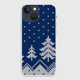 Чехол для iPhone 13 mini с принтом Зимняя ночь в Кировске,  |  | арт | вязаный рисунок | вязь | зима | зимняя ночь | лес | новый год | ночь | рисунок | рождество | снег | снеговик | снеговики | снежинка | снежинки