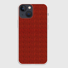Чехол для iPhone 13 mini с принтом Красная вязь в Кировске,  |  | арт | вязаный рисунок | вязь | новый год | однотонный рисунок | рисунок | рождество