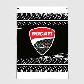 Постер с принтом Ducati | Дукати (Z) в Кировске, 100% бумага
 | бумага, плотность 150 мг. Матовая, но за счет высокого коэффициента гладкости имеет небольшой блеск и дает на свету блики, но в отличии от глянцевой бумаги не покрыта лаком | audi | audi ag | corse | ducati | ducati motor holding | hypermotard | multistrada | panigale | scrambler | streetfighter | supersport | дукати | корсе | массимо борди | мото | мотокросс | фабио тальони