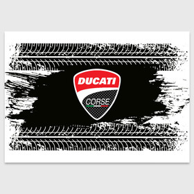 Поздравительная открытка с принтом Ducati | Дукати (Z) в Кировске, 100% бумага | плотность бумаги 280 г/м2, матовая, на обратной стороне линовка и место для марки
 | Тематика изображения на принте: audi | audi ag | corse | ducati | ducati motor holding | hypermotard | multistrada | panigale | scrambler | streetfighter | supersport | дукати | корсе | массимо борди | мото | мотокросс | фабио тальони