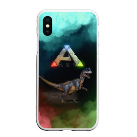 Чехол для iPhone XS Max матовый с принтом Ark Survival | Арк Сурвивал (Z) в Кировске, Силикон | Область печати: задняя сторона чехла, без боковых панелей | ark | ark survival evolved | dino | fittest | game | survival | survival of the fittest | unreal engine | арк сурвивал | выживание | динозавр | игры | симулятором выживания | сюрвивал | тродон | ютараптор