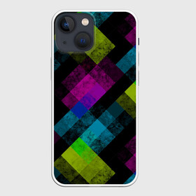 Чехол для iPhone 13 mini с принтом Современный геометрический в Кировске,  |  | абстрактный | геометрический | гранжевый | желтый | малиновый | молодежный | мрамор | популярный | разноцветный мрамор | современный