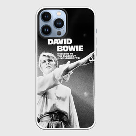 Чехол для iPhone 13 Pro Max с принтом Welcome to the Blackout   David Bowie в Кировске,  |  | david bowie | альтернативный | арт | боуи | глэм | девид | джаз | дэвед | дэвид | музыка | музыкант | певец | поп | психоделический | рок | соул | хард | экспериментальный | электронная | эмбиент