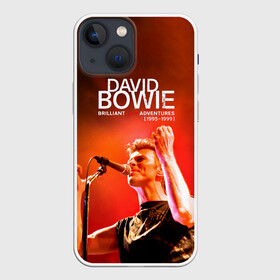 Чехол для iPhone 13 mini с принтом Brilliant Live Adventures   David Bowie в Кировске,  |  | david bowie | альтернативный | арт | боуи | глэм | девид | джаз | дэвед | дэвид | музыка | музыкант | певец | поп | психоделический | рок | соул | хард | экспериментальный | электронная | эмбиент