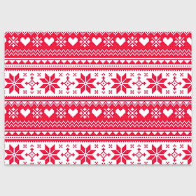 Поздравительная открытка с принтом Новогодний уют в Кировске, 100% бумага | плотность бумаги 280 г/м2, матовая, на обратной стороне линовка и место для марки
 | арт | вязаный рисунок | вязь | новый год | рисунок | рождество | сердечки | сердечко | сердца | сердце | снег | снежинка | снежинки