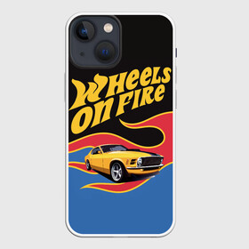 Чехол для iPhone 13 mini с принтом Hot Wheels. Хот Вилс в Кировске,  |  | auto | avto | car | game | hot | hotweels | race | weels | wheels | авто | автоспорт | гонки | игра | игрушка | машина | модель | хот вилс