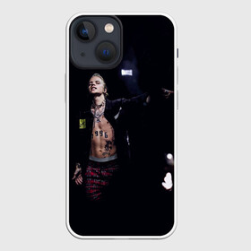 Чехол для iPhone 13 mini с принтом Фараон на концерте в Кировске,  |  | Тематика изображения на принте: dead dynasty | hip hop | pharaon | rap | rep | глеб голубин | исполнители | исполнитель | музыка | реп | фара | фараон
