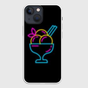 Чехол для iPhone 13 mini с принтом Неоновый коктейль в Кировске,  |  | cocktail | milkshake | коктейль | коктель | напиток | неон