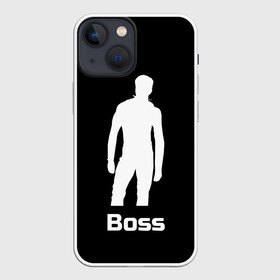 Чехол для iPhone 13 mini с принтом Boss of the gym on black в Кировске,  |  | boss | boss of the gym | darkholme | gachi | gachimuchi | gym | jabroni | van | босс | вэн | гачи | качалка