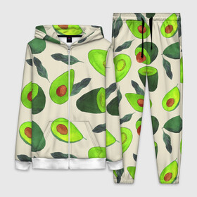Женский костюм 3D с принтом Авокадо   фруктовый паттерн в Кировске,  |  | авокадо | дерево | здоровье | зелёный | костояка | лист | паттерн | полезный | половина | урожай | фрукт | целый | экзотический