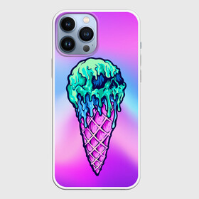 Чехол для iPhone 13 Pro Max с принтом Мороженое | Ice Scream | Череп (Z) в Кировске,  |  | Тематика изображения на принте: frozen | ice | ice cream | ice scream | skull | sundae | вкусное | десерт | лакомство | мороженное | мороженое | пломбир | рожок | трубочка | фруктовый лёд | череп | эскимо