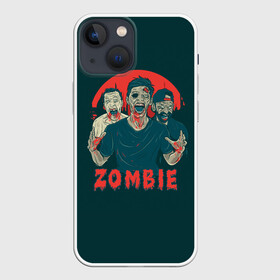 Чехол для iPhone 13 mini с принтом Zombie в Кировске,  |  | halloween | holiday | pumpkin | samayn | vampire | zombie | вампир | ведьма | вечеринка | день всех святых | зомби | карнавал | маскарад | мертвец | оборотень | привидение | самайн | светильник джека | страшный джек | труп