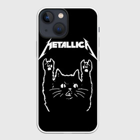 Чехол для iPhone 13 mini с принтом METALLICA  МЕТАЛЛИКА. в Кировске,  |  | metallica | кот | котэ | металлика | музыка | рок