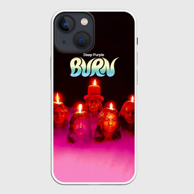 Чехол для iPhone 13 mini с принтом Deep Purple   Burn в Кировске,  |  | deep purple | альбом | гловер | группа | дееп | деп | ди | дип перпл | диперпл | дипперпл | иэн гиллан | иэн пэйс | лого | логотип | метал | морс | пепл | прогрессивный | психоделический | рок | символ | хард