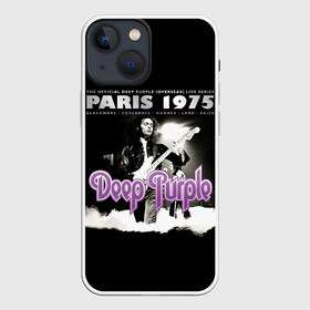 Чехол для iPhone 13 mini с принтом Deep Purple   Paris 1975 в Кировске,  |  | deep purple | альбом | гловер | группа | дееп | деп | ди | дип перпл | диперпл | дипперпл | иэн гиллан | иэн пэйс | лого | логотип | метал | морс | пепл | прогрессивный | психоделический | рок | символ | хард