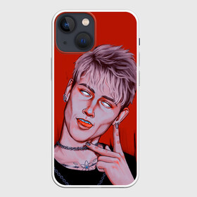 Чехол для iPhone 13 mini с принтом Белые глаза в Кировске,  |  | hip hop | machine gun kelly | mgk | rap | rep | исполнители | исполнитель | колсон бэйкер | машин ган келли | музыка | реп