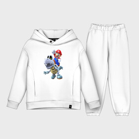 Детский костюм хлопок Oversize с принтом Mario hit в Кировске,  |  | mario | nintendo switch | odyssey | turtle | марио | нинтендо свитч | одиссея | черепаха