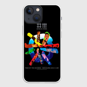 Чехол для iPhone 13 mini с принтом Tour of the Universe: Barcelona   Depeche Mode в Кировске,  |  | Тематика изображения на принте: depeche mode | альбом | альтернативный | вестник моды | группа | депеш мод | депешмод | дэйв гаан | индастриал | лица | лого | логотип | мартин гор | музыка | новая волна | портреты | рок | синти поп | черная
