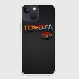 Чехол для iPhone 13 mini с принтом TOYOTA SHARDS в Кировске,  |  | toyota | авто | автомобиль | логотип | машина | надпись | текстура | тоета