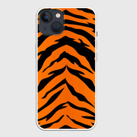 Чехол для iPhone 13 с принтом Шкура тигра в Кировске,  |  | 2022 | tiger | животное | полосатый | полоски | полосы | тигр | хищник