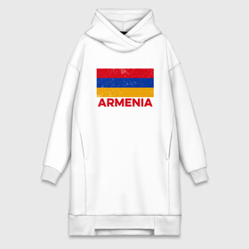 Платье-худи хлопок с принтом Armenia Flag в Кировске,  |  | armenia | арарат | армения | армяне | армянин | арцах | город | горы | ереван | кавказ | карта | народ | орёл | путешествие | саркисян | ссср | страна | турист | флаг