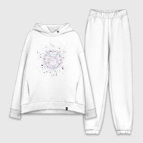 Женский костюм хлопок Oversize с принтом Floral Taurus Телец из цветов в Кировске,  |  | art | flower | flowers | geometric | gradient | space | арт | венера | геометрия | гороскоп | градиент | графика | иллюстрация | космос | минимализм | мистика | мистицизм | подарок тельцу | созвездие | созвездия | флора